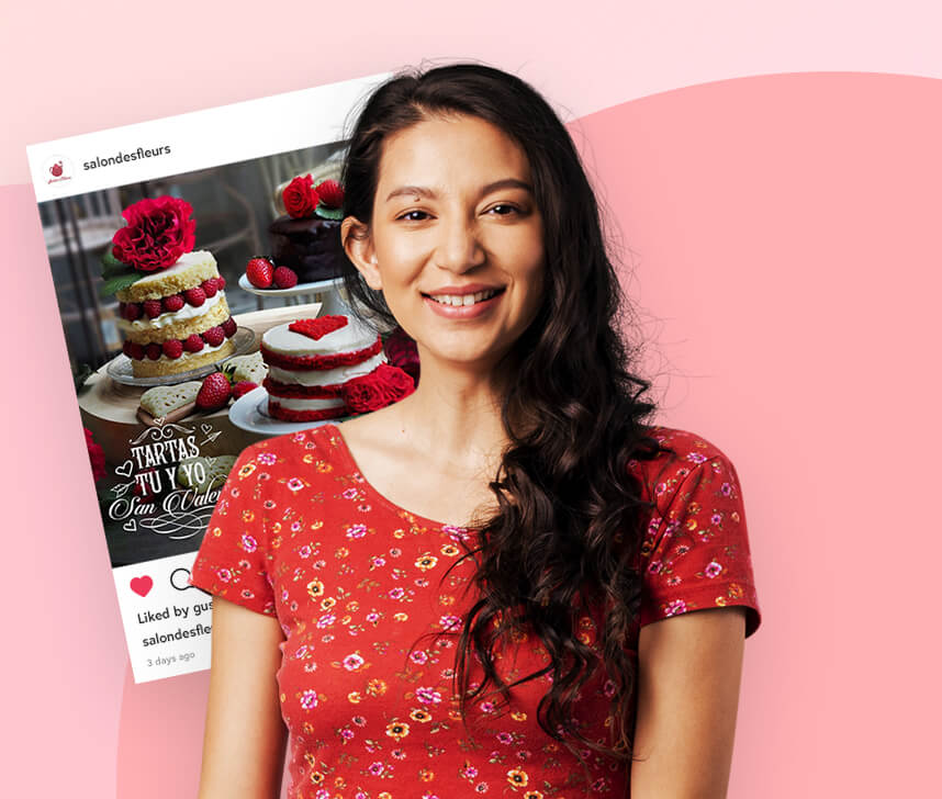 a portrait photo of a salon des fleurs employee